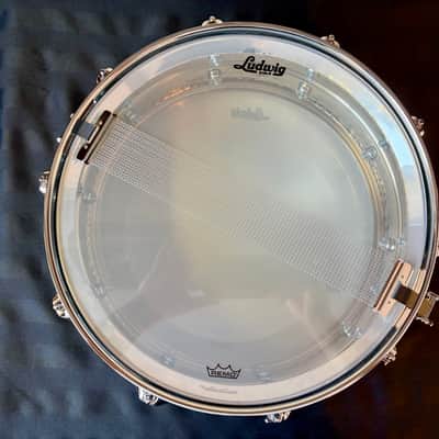 Ludwig LM400KT Hammered Supraphonic 5x14" 10-Lug Aluminum Snare Drum with Tube Lugs 1999 - Present - Chrome-Plated image 6