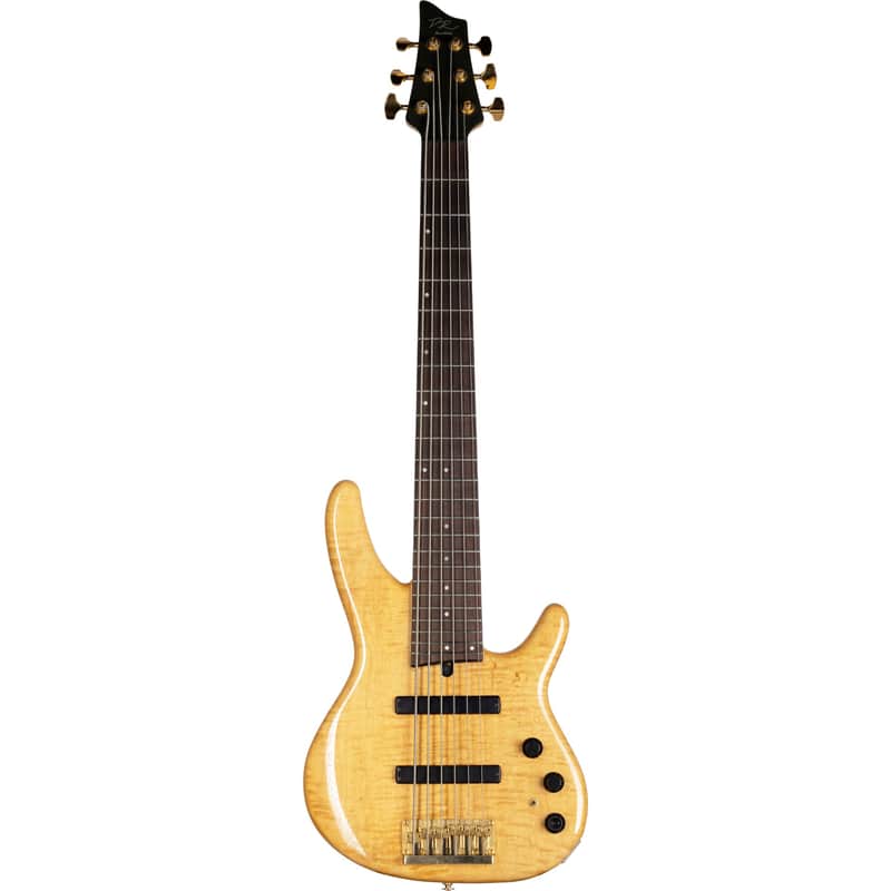Heartfield DR-6C 6-String Electric Bass Guitar in Natural with