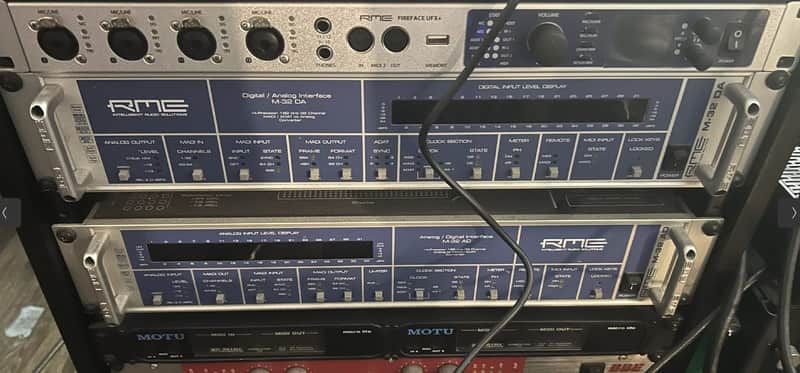 RME Fireface UFX+ USB 3.0/Thunderbolt Audio/MIDI Interface 2010s - Silver/Blue image 1