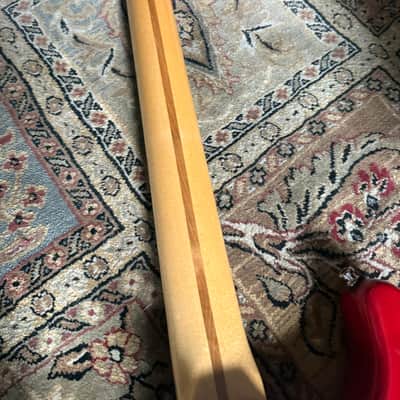 Fender American Deluxe Stratocaster 2000 - Transparent Red image 9