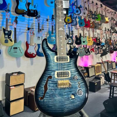 PRS Custom 2408 Semi Hollow 40th Anniversary 2025 - Faded Whale Blue Smokeburst, Signature Dealer, Free Ship, FREE PLEK 313 image 5