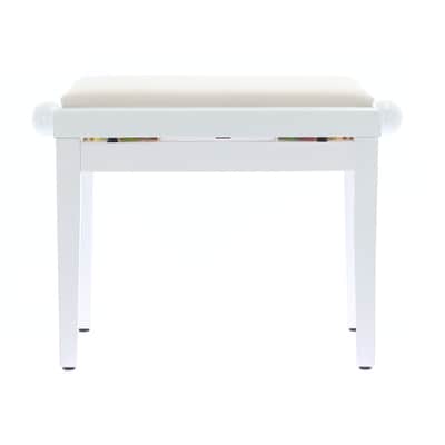 QUIK LOK PB/010 WH S Panca in Legno Bianco Satinato per Pianoforte image 2