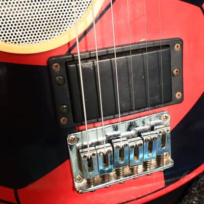 Aria Goal-iii Soccer Ball Red Electric "Football" Built In Speaker Guitar image 23