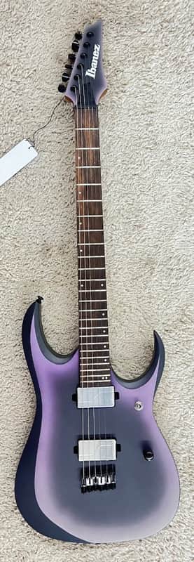 Mint Ibanez RGD61 BAM Solid Body Electric Guitar, Black Aurora Burst Matte Finish image 1