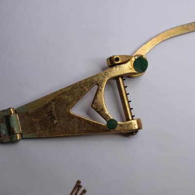 Vintage 1960's GRETSCH - Gold Vibrato Tailpiece w/ screws image 2