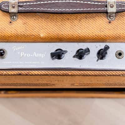 1951 Fender Pro "TV Front" Tweed Vintage Tube Guitar Amp 1x15 w/ Jensen P15N image 4