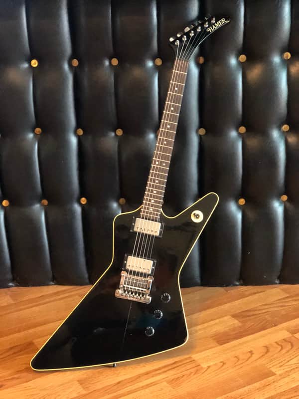 Hamer Standard Black Electric Guitar Owned by Marty Friedman image 1