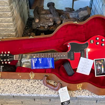 2021 GIBSON SG!! ~ P-90 Pickups & Burgundy Sparkle Finish!! ~ Excellent Condition! ~ OHSC & Case Candy!! image 15