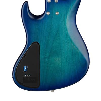 Sadowsky MetroLine 22-Fret Will Lee Bass, Red Alder Body, 4 String, Bora Blueburst Transparent Satin image 2