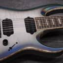 Ibanez LA Custom Shop LACS14 - "SLICK" 2022 Transparent White Arctic Oil Spill Burst Gloss