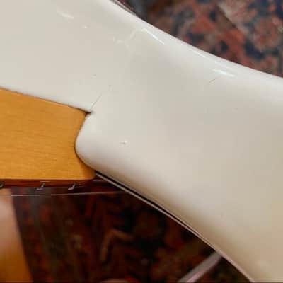 Squier Wayne's World Excalibur Stratocaster Electric Guitar 1992 Artic White image 15