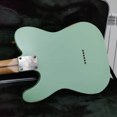 2021 Fender American Performer Telecaster Satin Surf Green RELIC w/GIGBAG image 6