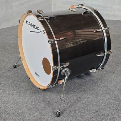 Used Canopus Yaiba 4pc Groove Drum Set Ebony Lacquer - Excellent image 2
