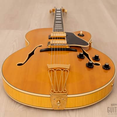 2003 Epiphone Elitist Byrdland Archtop, Near-Mint w/ Open Book Headstock, USA Pickups, Case & Tags, Japan Terada image 13