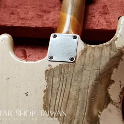 Fender Custom Shop John Cruz 1955 Hardtail Stratocaster Heavy Relic-White Blonde image 19