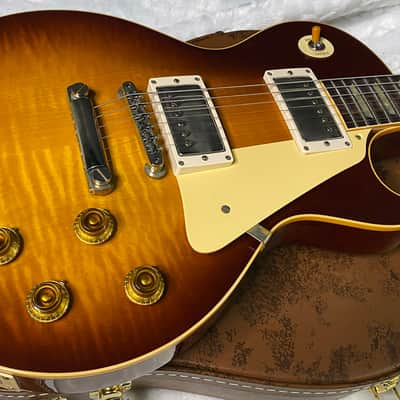 NEW ! Gibson Custom Shop 1959 Les Paul - Iced Tea - Authorized Dealer - Quilt / Flame Top - VOS - 8.5 lbs - G07605 image 5
