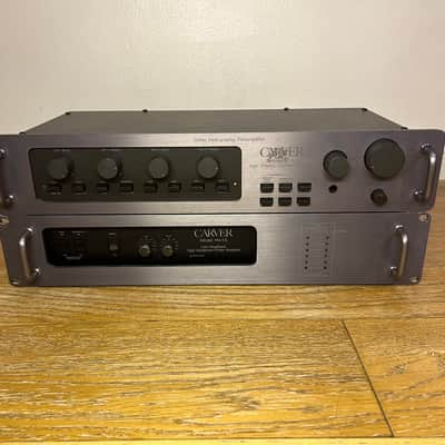 Carver PM-1.5 High Headroom Magnetic-Field Power Amplifier & Carver C-1 preamplifier, both is in excellent working condition. image 10