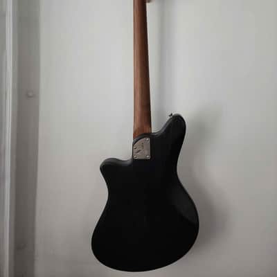 Offbeat Guitars "Jackie-O" 30" Short Scale Bass, Black Magic, Lindy Fralin 51 Split-P image 3