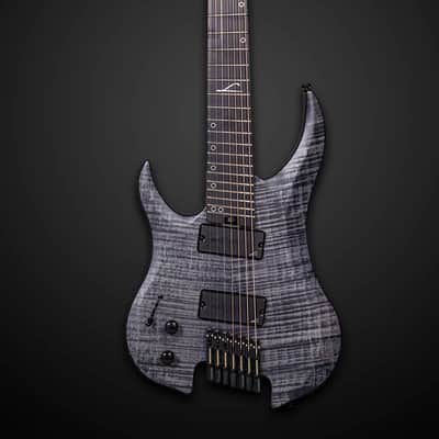 Legator Ghost G7FSSL 7 String Left Hand Electric Guitar - Black Flame (G7FSSL-BLK) image 3
