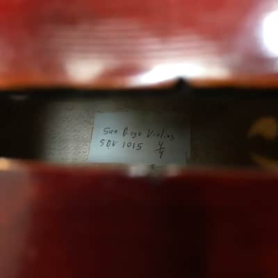 San Diego Violins Cello STV 1015 Full Size Early 2000’s - European stain image 18