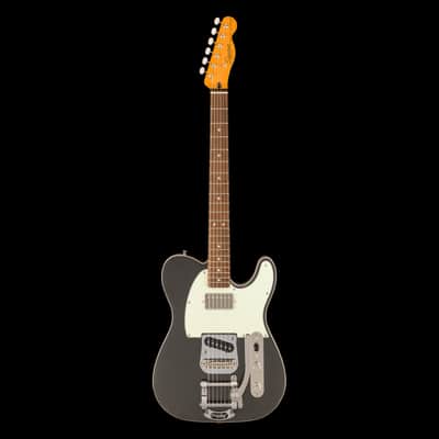 Squier Limited Edition Classic Vibe Custom Telecaster with Bigsby Charcoal Frost Metallic image 2