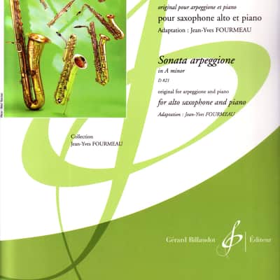 Schubert - Sonata Arpeggione in A minor - for Alto saxophone and piano image 1