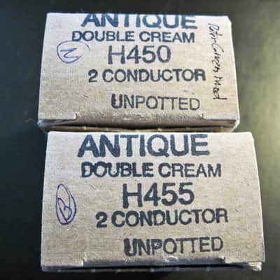 Tom Holmes PAF Humbucker Pickup Set ~ H450, H455 Double Cream Nickel Covers With Peter Green Mod image 15