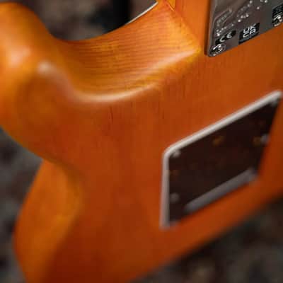 Fender Michael Landau Coma Stratocaster - Coma Red with Vintage-Style Navy Blue Hardshell Case - Demo image 15