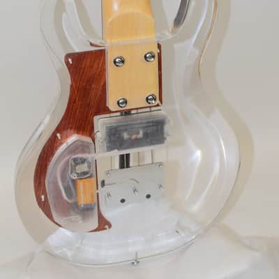 Bad Cat Instruments AC-230 Acrylic Custom 4-String Electric Bass Guitar, Transparent Lucite w/ EMG Pickup image 13