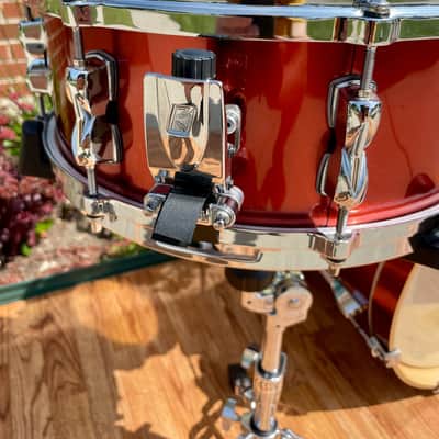 2007 Tama Superstar Drum Set Copper Mist Metallic 22/10/12/14/5.5x14 w/ Hardware image 3