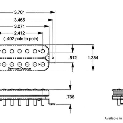 Seymour Duncan Invader 7 String SH-8 Humbucker Passive Guitar Pickup Set Bridge & Neck image 2