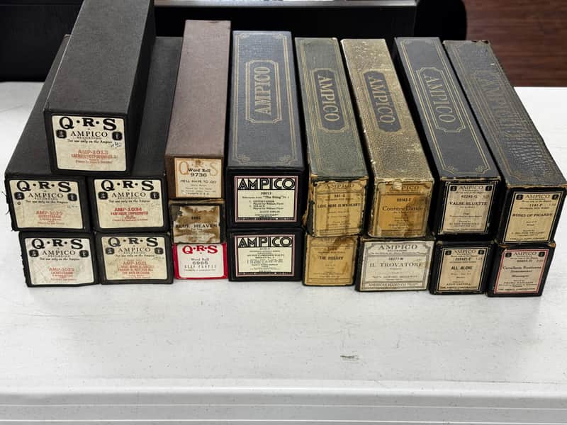 Vintage Player Piano Rolls Early 1900s Lot of 18 image 1