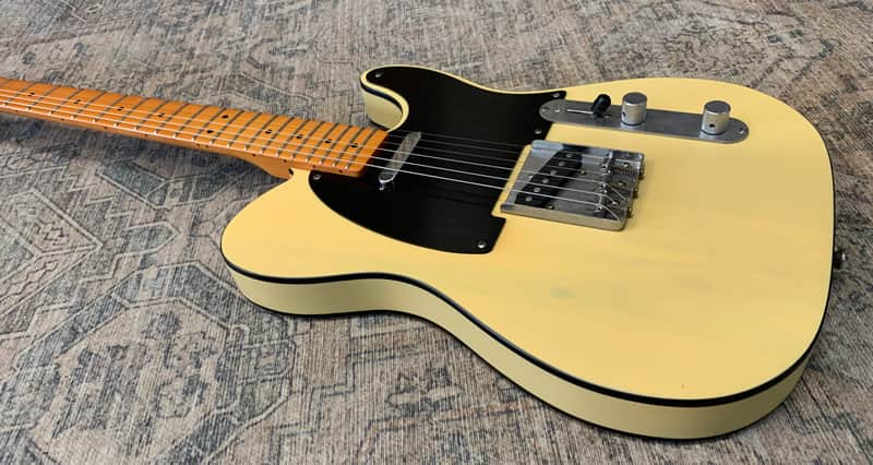 Fender Squier Telecaster 40th Anniversary Limited Edition 2022 - Vintage blonde with black binding image 1