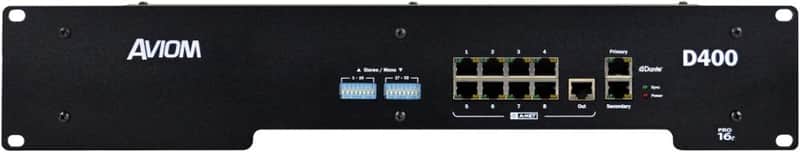 Aviom D400-DANTE A-Net Distributor with Dante Connectivity image 1