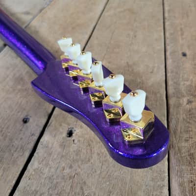 Kauer Banshee Custom Firebird Baritone - Tangelo Orange and Deep Purple Flake image 17
