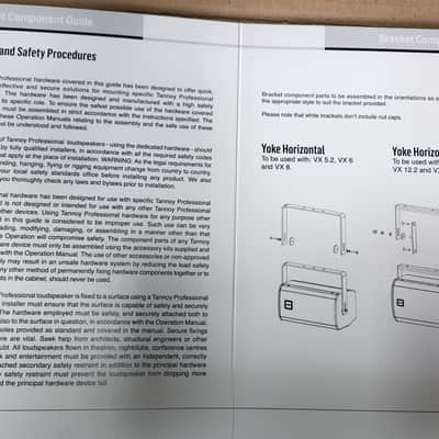 Tannoy Horizontal Yoke Accessory Bracket for VX 8.2 Loudspeakers ‘’ NEW ‘’ Pair image 9