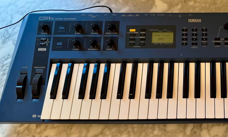 Yamaha CS1x Control Synthesizer 1996 - Blue image 1