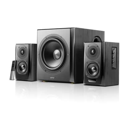Edifier S351DB Bookshelf Speaker and Subwoofer 2.1 Speaker System Bluetooth V5.1 aptX Wireless Sound image 1