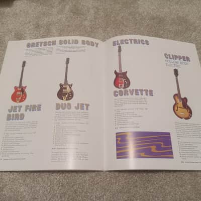 Vintage 1968 Gretsch Guitar, Bass, Amplifier Catalog! Rare, Original Case Candy, Paperwork! image 10