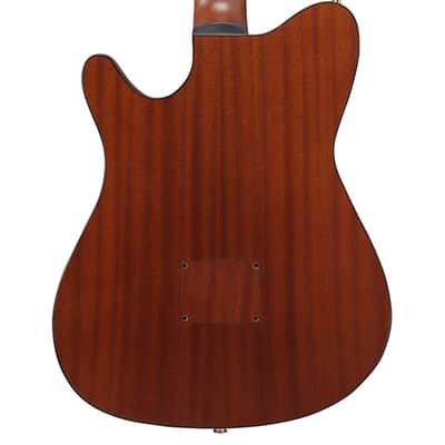 Used Ibanez FRH10NBSF Acoustic Electric Guitar Brown Sunburst Flat image 7