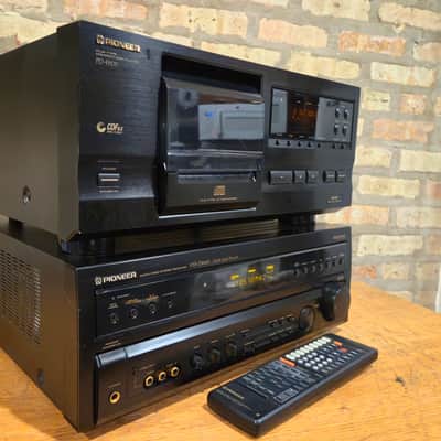 PIONEER  VSX-D466U receiver/PD-F507 25 cd changer  1997 w remote -refurbished image 3
