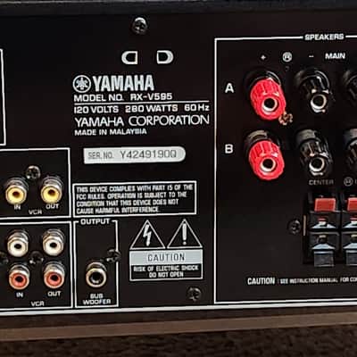 Yamaha's Yamaha RX-V595  5.1-channel Natural Sound AV receiver 90s  - Black image 6