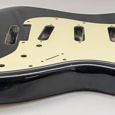 3lbs 15oz BloomDoom Nitro Lacquer Aged Relic Black S-Style Vintage Custom Guitar Body image 5