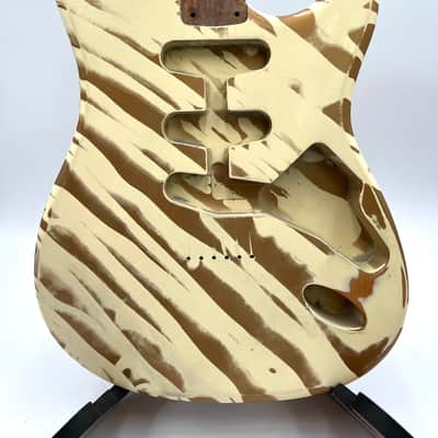 Warmtone Custom Guitars Strat Style “Cappuccino Swirl” Guitar Body-Nitro Relic image 1