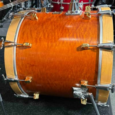 ~RARE!~ Yamaha Maple Custom 5-Piece 10/12/14/16/20 Drum Kit Set in Satin Natural Vintage with SKB Soft-Shell Bags image 6