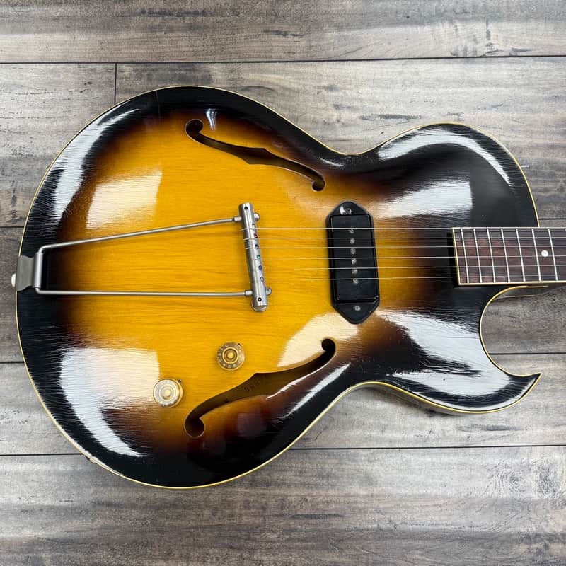 Gibson ES-225T 1955 - 1959 - Sunburst Hollow Body Electric Guitar image 1
