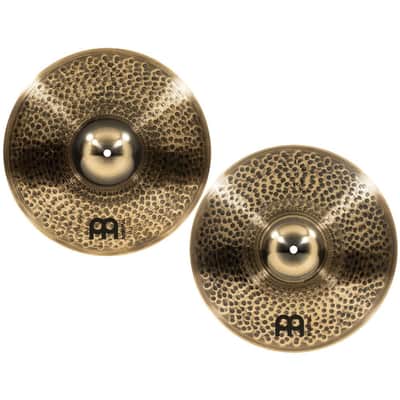 Meinl Pure Alloy Custom Medium Thin Hi Hat Cymbals 15" image 2
