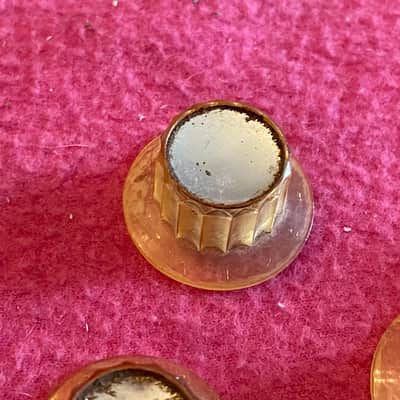 1960's vintage Kay gold knobs for archtop jazz ll old kraftsman galaxy truetone speed demon red devil aristocrat  K-300 image 5