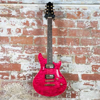 Edwards Potbelly PO-105D Quilted Maple 2013 See Thru Pink MIJ Japan ESP image 6