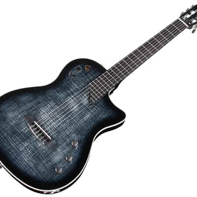 Cordoba Stage Guitar - Black Burst - Chambered Thin-body, Nylon String Acoustic Electric image 3